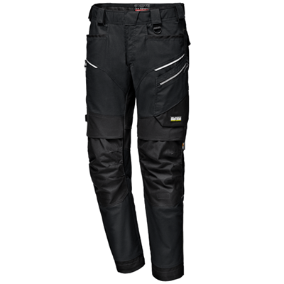 STRETCH CANVAS trousers, BLACK