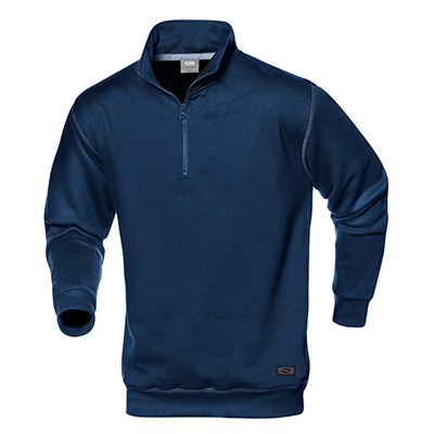 SIRFLEX zip collar sweatshirt, DARK BLUE