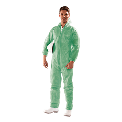 POLIFILM coverall, GREEN
