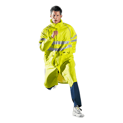 GLAMOUR long coat, HI-VIS YELLOW