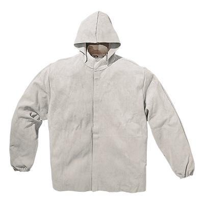 Leather jacket, LIGHT GREY