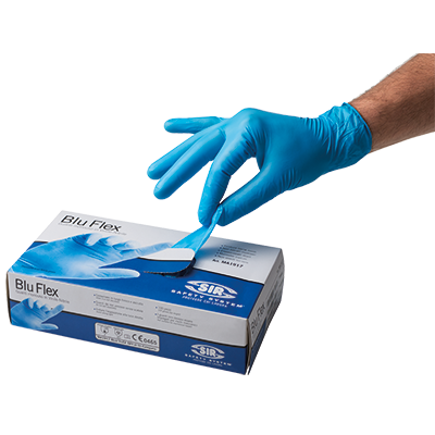 BLU FLEX glove box 100 pcs, BLUE
