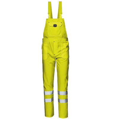 MISTRAL bib-trousers, HI-VIS YELLOW