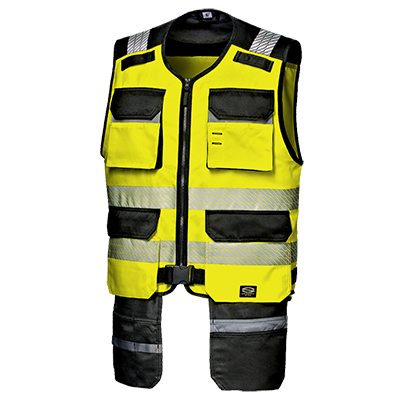 RUSH waistcoat, HI-VIS YELLOW