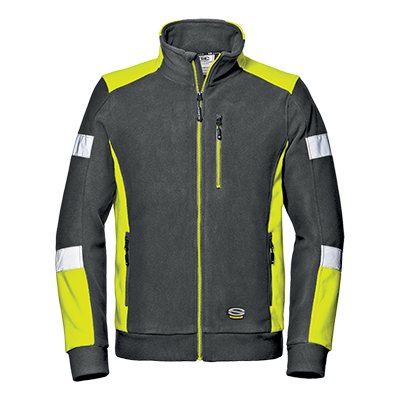 COMFORT fleece, ANTHRACITE/HI-VIS YELLOW