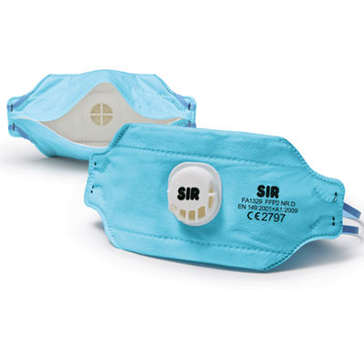 High-eff foldable respirator FFP2NRD w/v