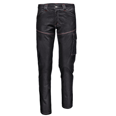 SYMBOL STRETCH TROUSERS, BLACK