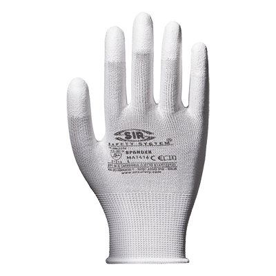 SPANDEX glove, WHITE