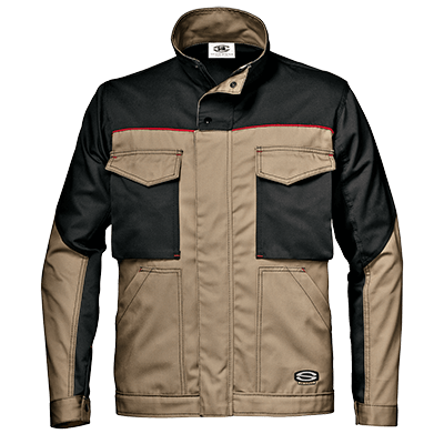 FUSION short jacket MASSAUA, KHAKI/BLACK