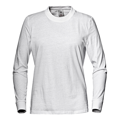 SIRFLEX ladies' l/sleeved shirt, WHITE