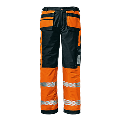 ICARUS trousers, HI-VIS ORANGE/BLACK