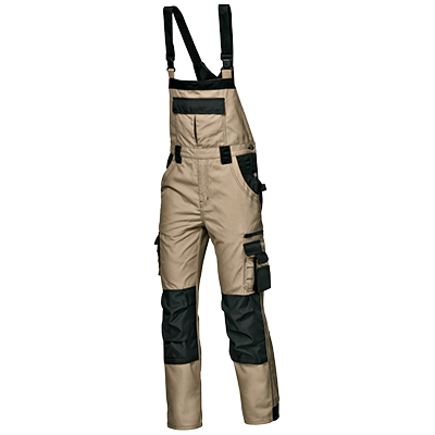 HARRISON bib-trousers, KHAKI