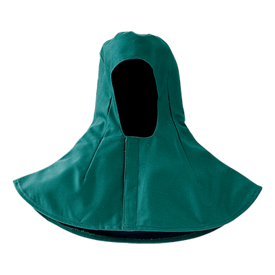 FLAME RETARDANT hood, EMERALD GREEN