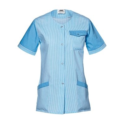 ROBERTA coat, WHITE/LIGHT BLUE