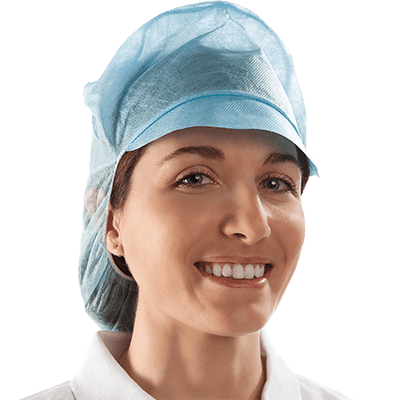Women's hairnet (box 500 pcs), LIGHT BLUE
