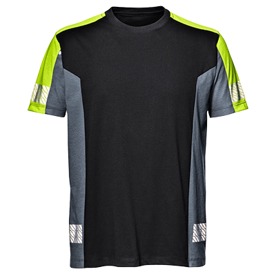 GREY MOON t-shirt, BLACK/YELLOW