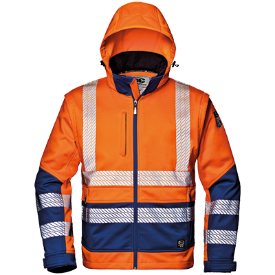 STARMAX jacket, HI-VIS ORANGE/BLUE