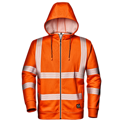 CIRCUS sweatshirt, HI-VIS ORANGE