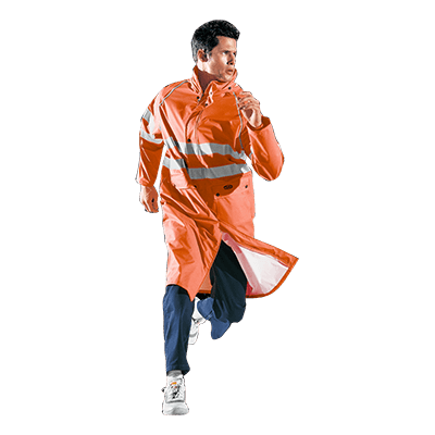 GLAMOUR long coat, HI-VIS ORANGE