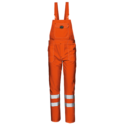 MISTRAL bib-trousers, HI-VIS ORANGE