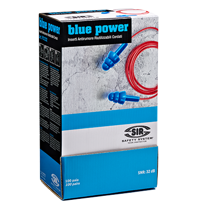 Wkładki przeciwhałasowe BLUE POWER 100pa