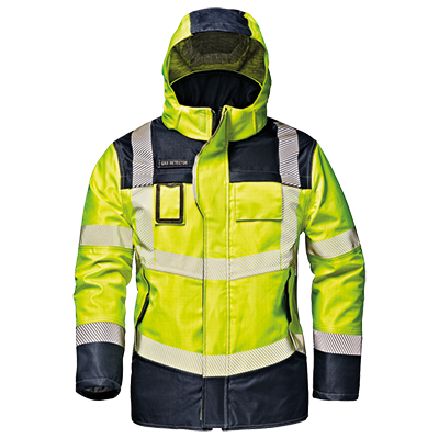 MICROLINES EXTREME jacket, HI-VIS YELLOW/BLUE