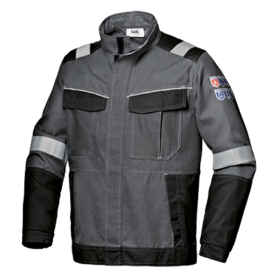 POLYTECH PLUS 2/2 jacket, ANTHRACITE/BLACK