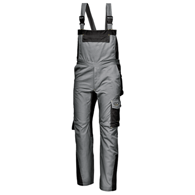 FUSION bib-trousers MAS., SLATE GREY/BLACK