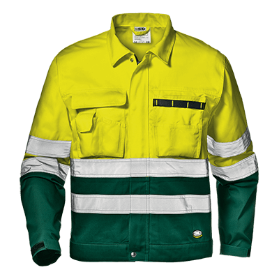 GREEN COLOR jacket, HI-VIS YELLOW/GREEN