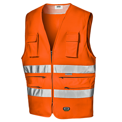TRAFFIC waistcoat, HI-VIS ORANGE