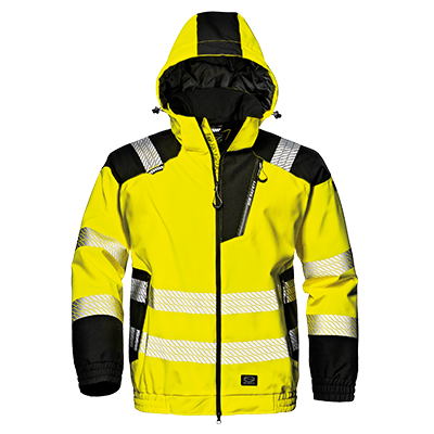 STORM RUSH pilot jacket, HI-VIS YELLOW/BLACK