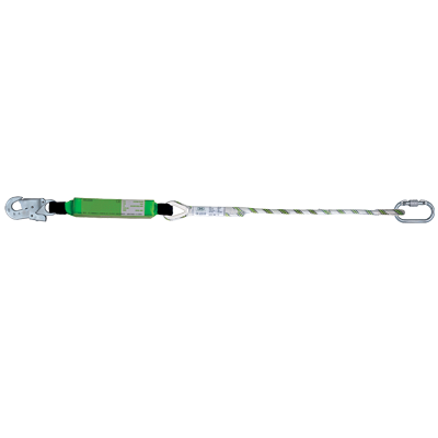 Lanyard with energy absorber