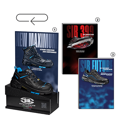 SIR counter shoe stand