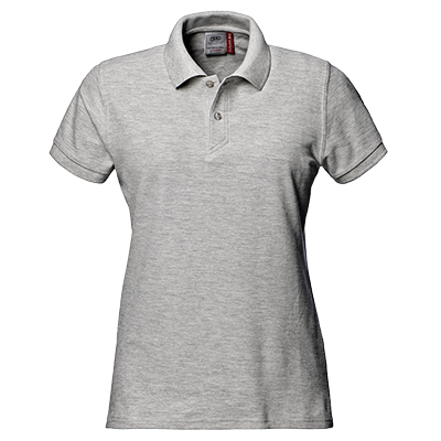 SIRFLEX ladies' polo shirt, MELANGE GREY