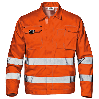 VELVET short jacket, HI-VIS ORANGE
