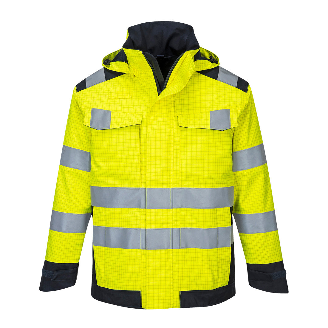 Kurtka Modaflame Multi Norm Arc — Żółty/Granatowy