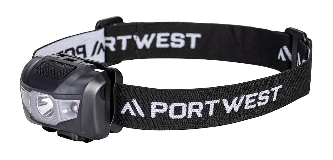 Latarka czołowa ładowana przez USB — Czarny