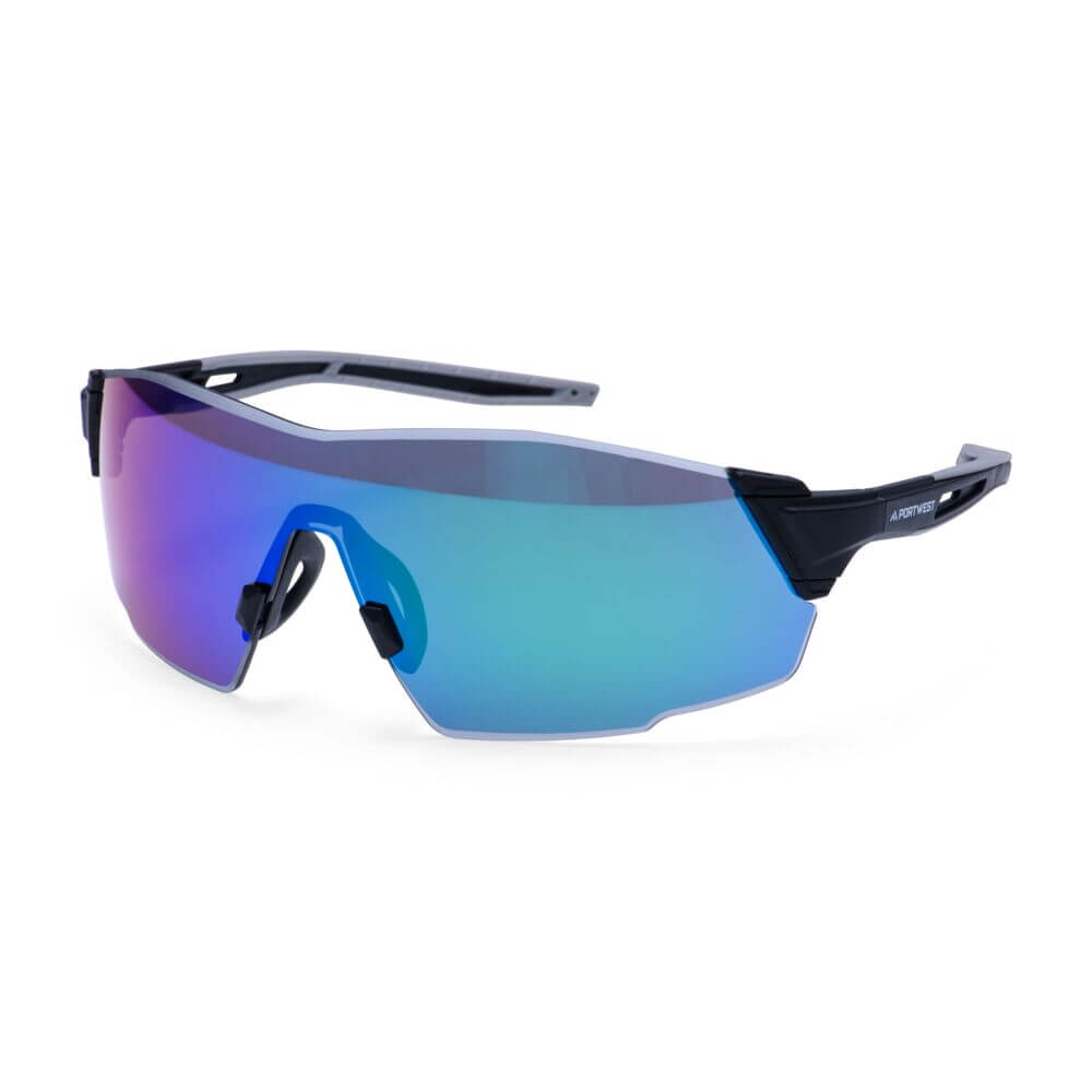 Sporty Shield Safety Glasses — Niebieskie Lustro