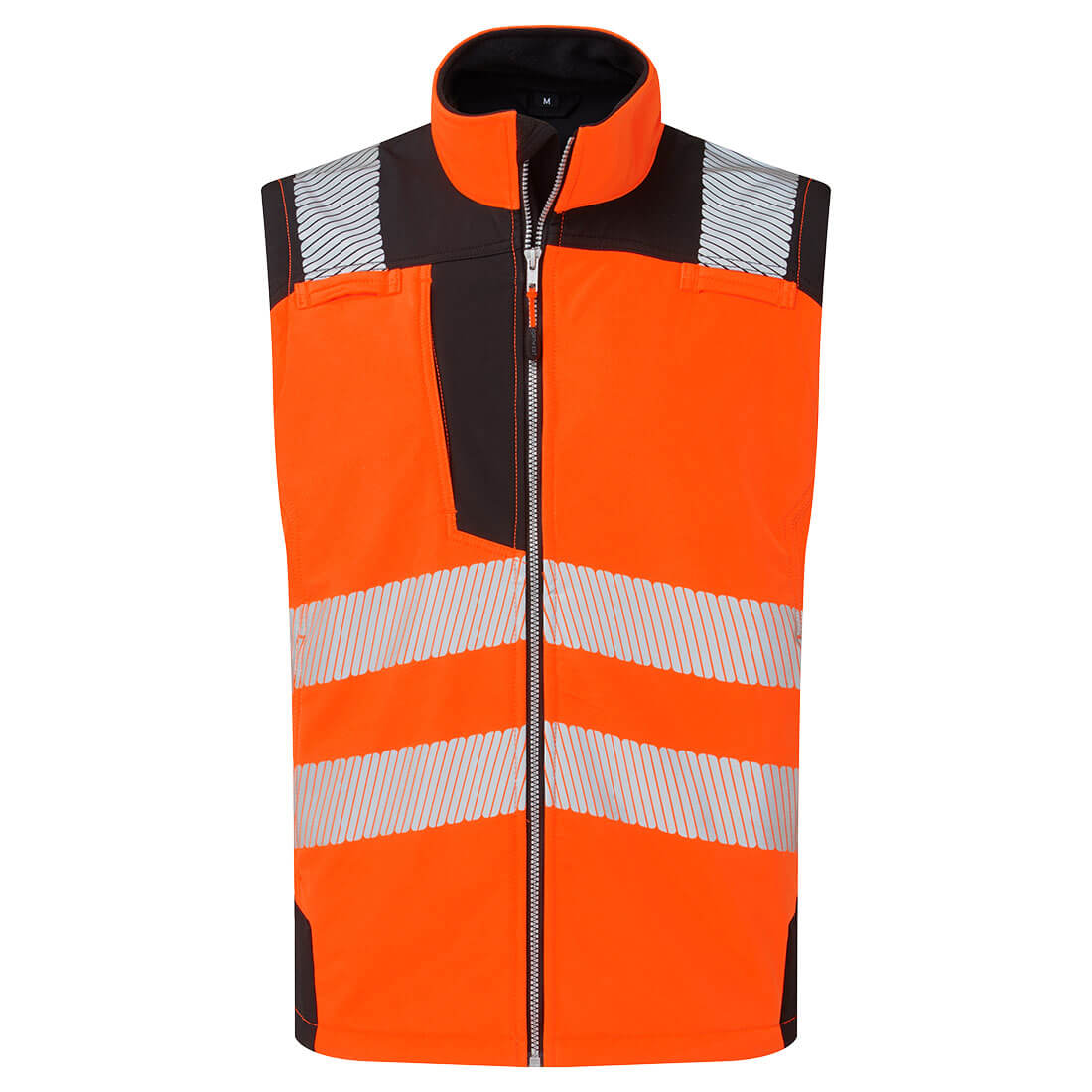 Kamizelka ostrzegawcza Softshell (3L) — Pomarańczowy/Czarny
