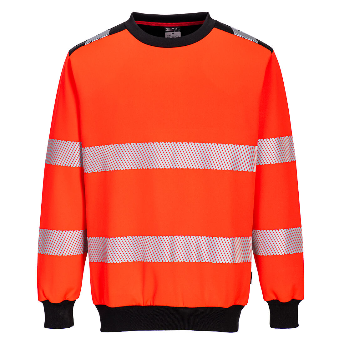 Bluza ostrzegawcza PW3 — Czerwony/Czarny