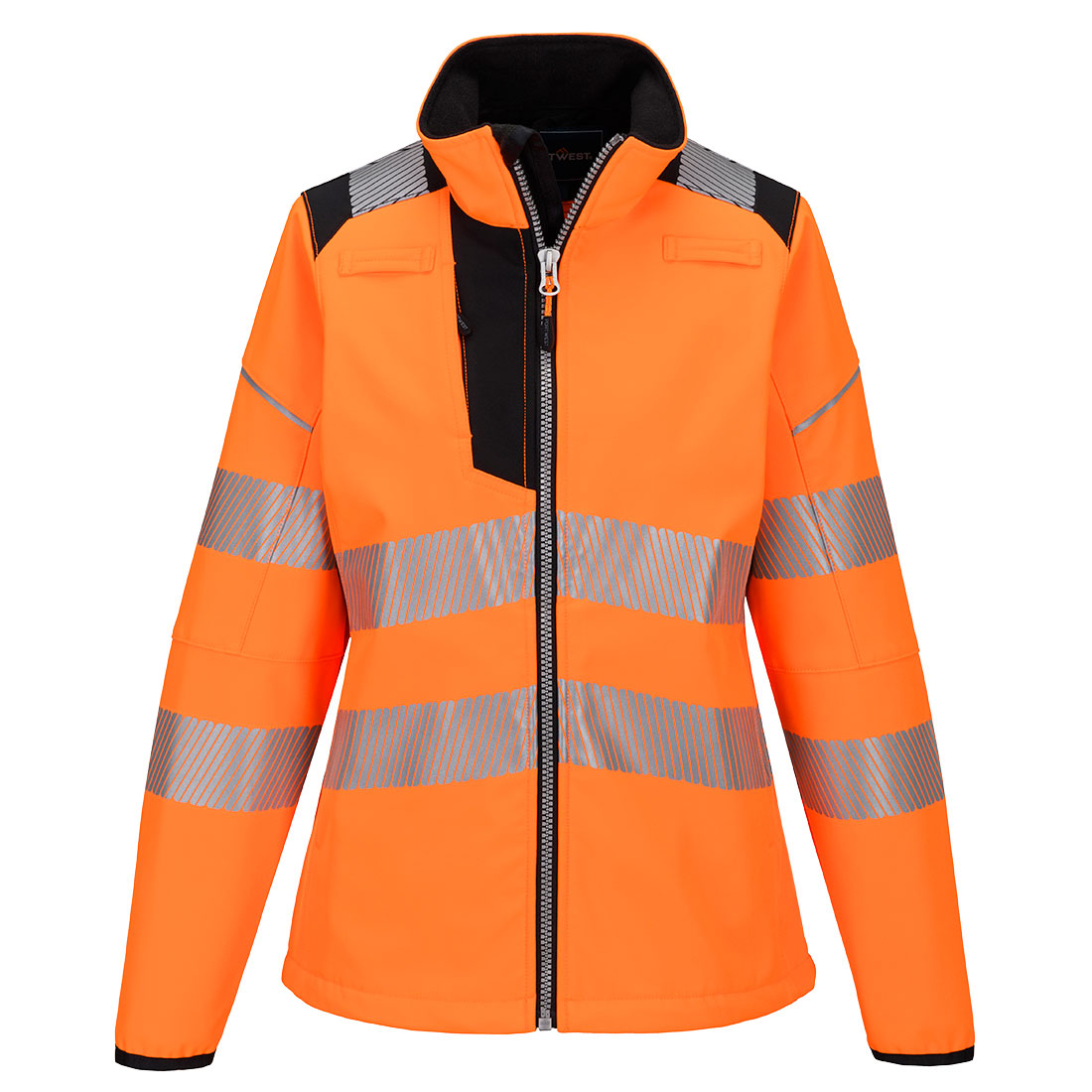 Softshell damski PW3 — Pomarańczowy/Czarny