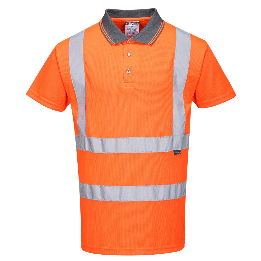 Koszulka ostrzegawcza polo — Pomarańczowy