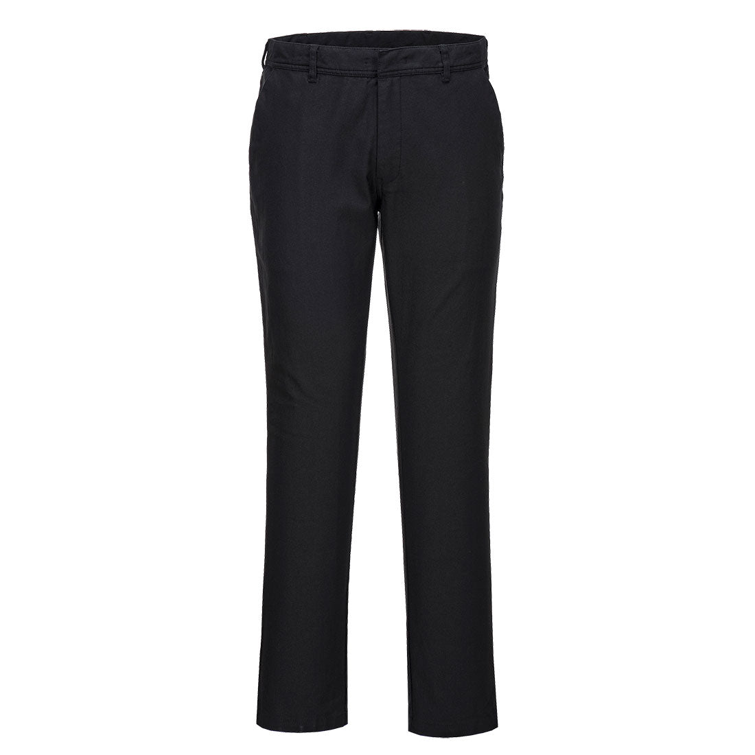 Elastyczne spodnie robocze Chino Slim — Czarny