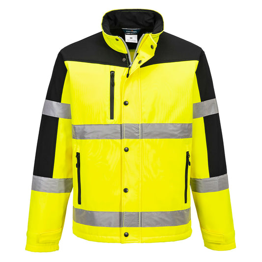 Zweifarbiger Softshell (3-lagig)