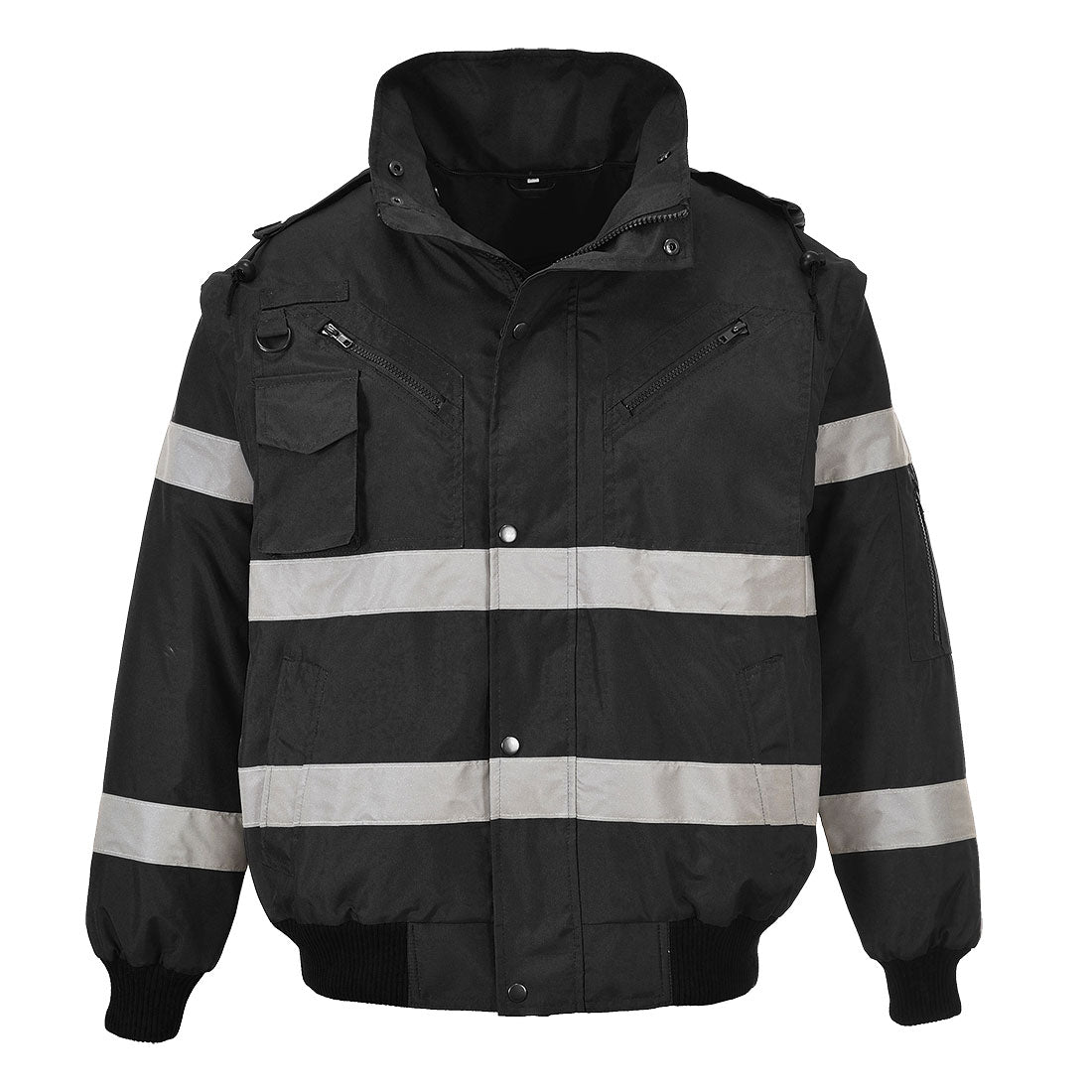 Kurtka Bomber Iona 4 w 1 — Czarny