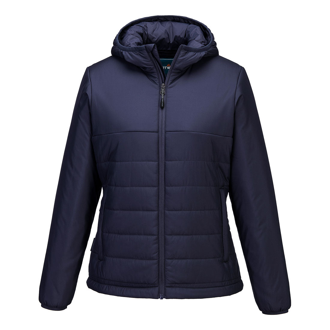 Women's Hooded Baffle Jacket — Granatowy